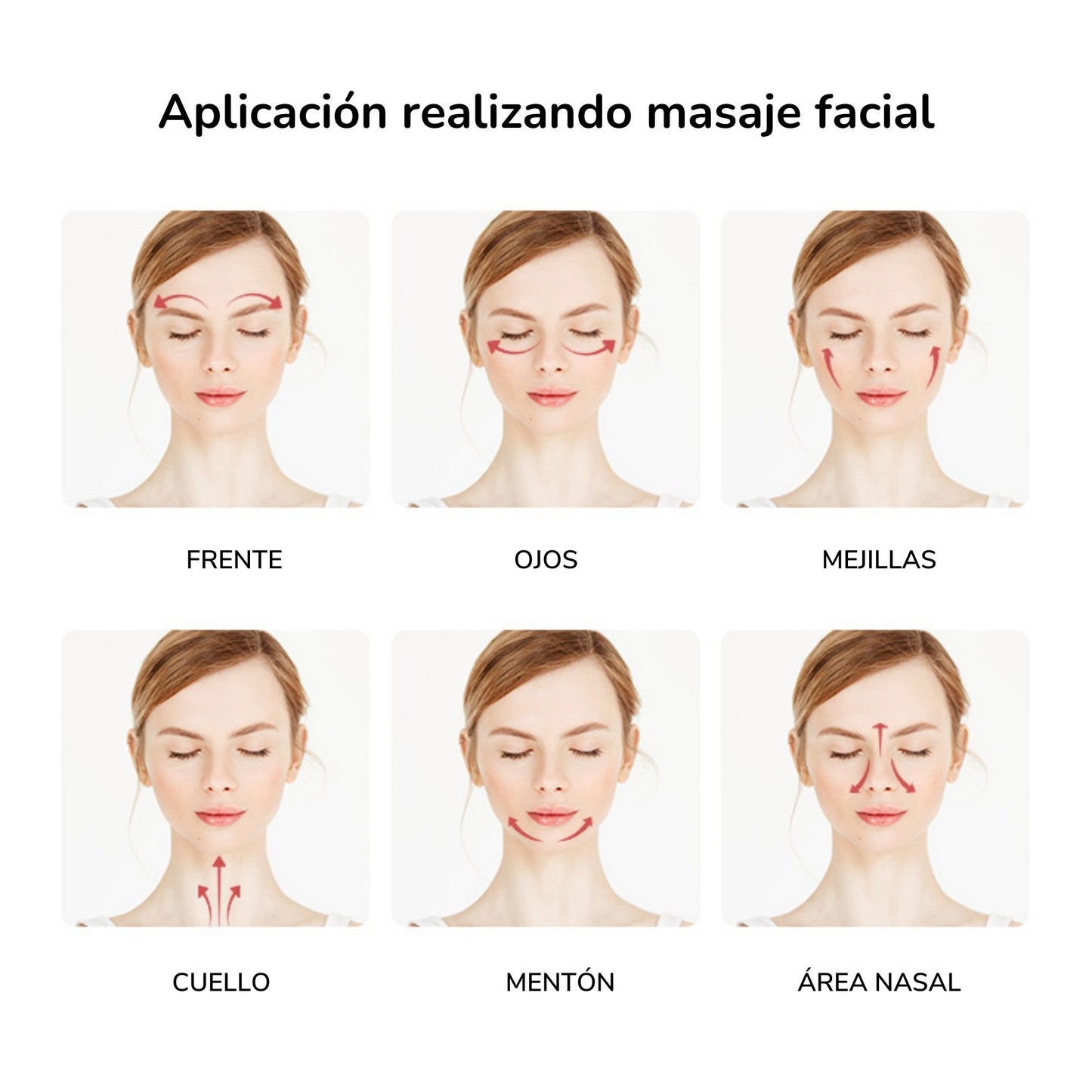 Rodillo de hielo facial masajeador